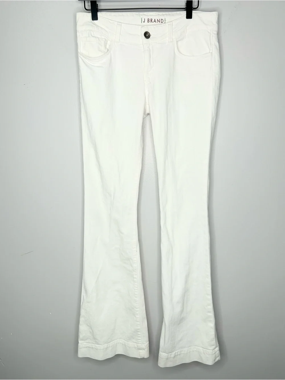 J Brand White Love Story Bell Bottom Jeans Size 29
